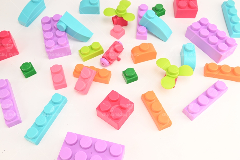 Měkká stavebnice PLUMP PLUS, 80 ks