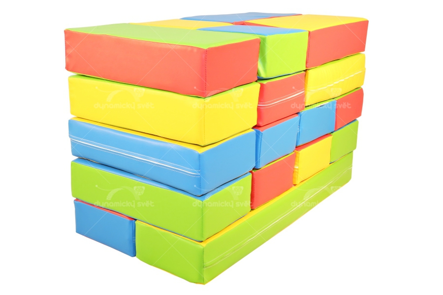 Obrázek: Molitanová stavebnice Cihličky - 38 ks